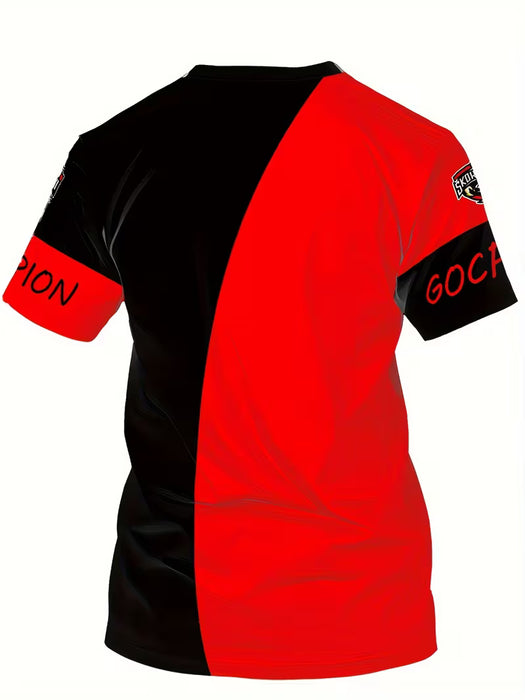 Camiseta Casual de Verano para Hombre con Estampado de Escorpio, TALLA GRANDE