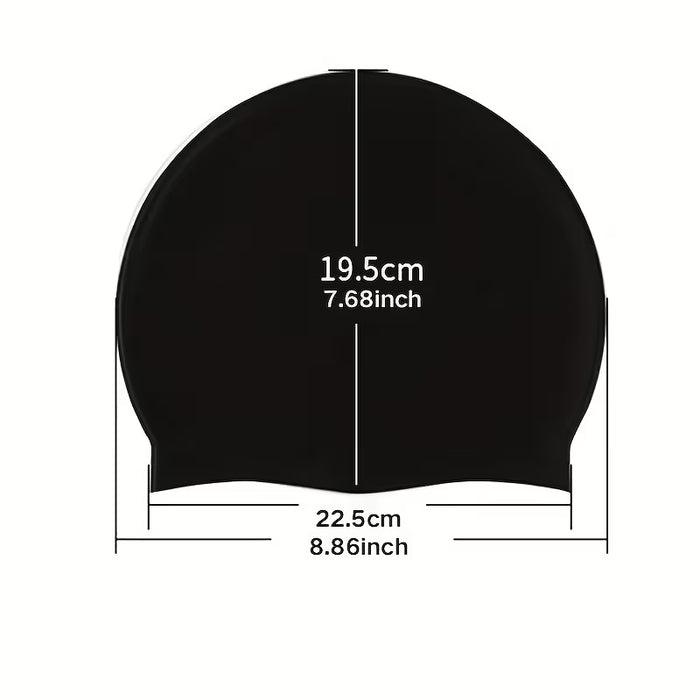 1 Gorro de Natación de Silicona Impermeables, Antideslizantes para Adultos