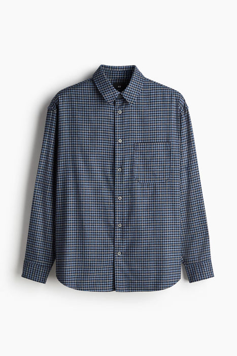 H&M Camisa de franela Loose Fit