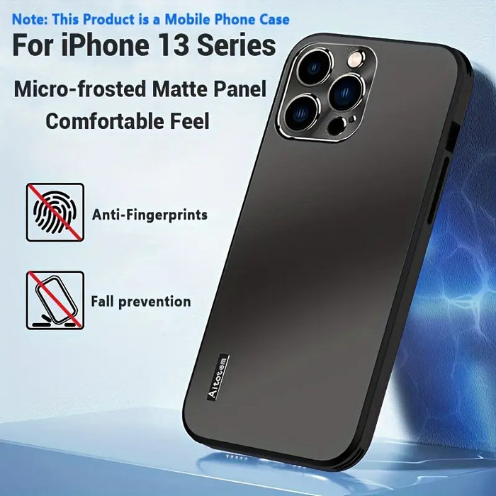 Funda Protectora Mate con Patrón Retro de Metal Frosted y Marco Suave para iphone 13 pro