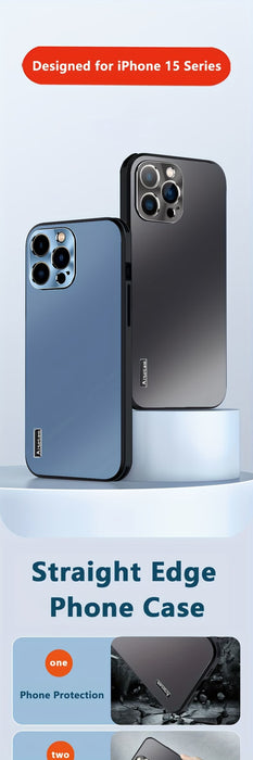 Funda Protectora Mate con Patrón Retro de Metal Frosted y Marco Suave para iphone 13 pro