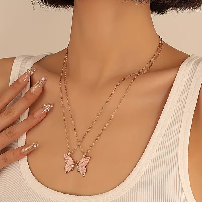 Collar de Mariposa Doble