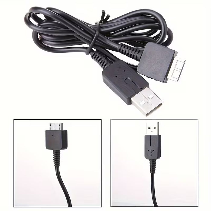 Cable USB de carga para PS Vita 1000, duradera, para sincronización de datos