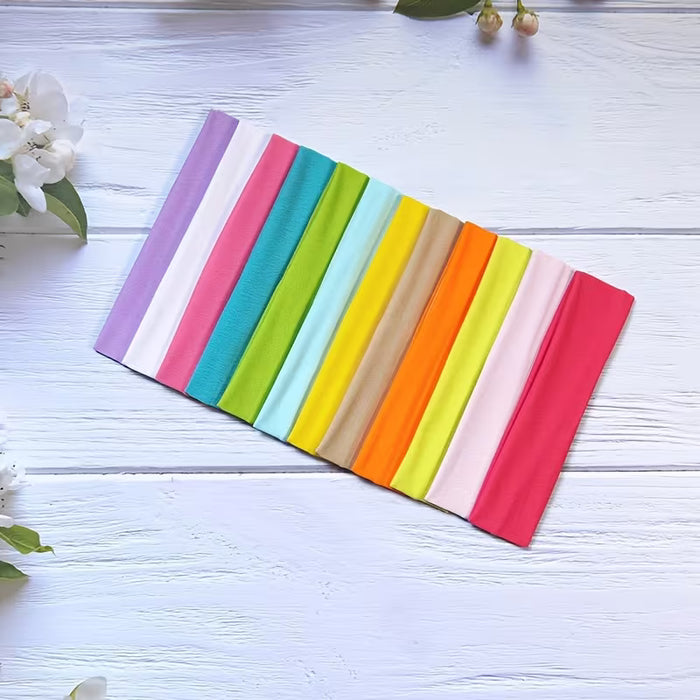 20 piezas de banda elástica de alta elasticidad de color aleatorio, banda para el cabello de yoga