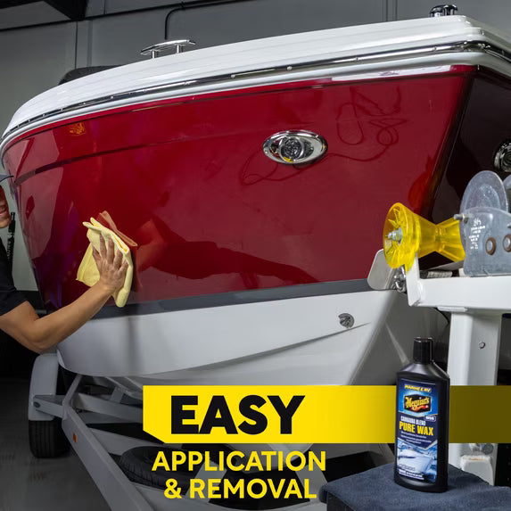 Cera pura Meguiar's M56 para uso marino/RV, mezcla de carnauba, M5616, 16 oz, líquida