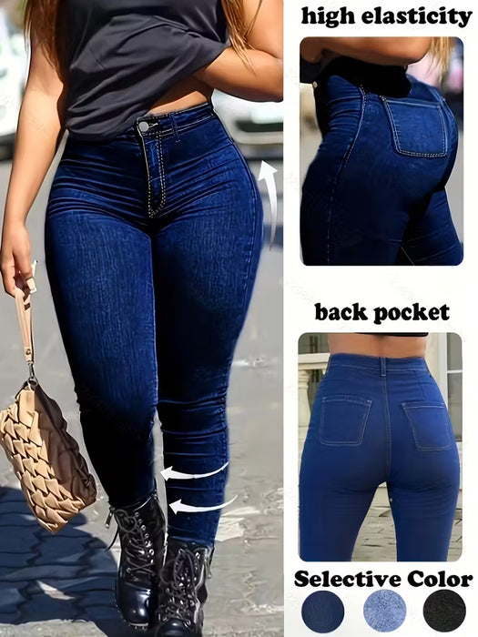Jeans Skinny Clásicos para Mujer, Jeans Elásticos para Damas
