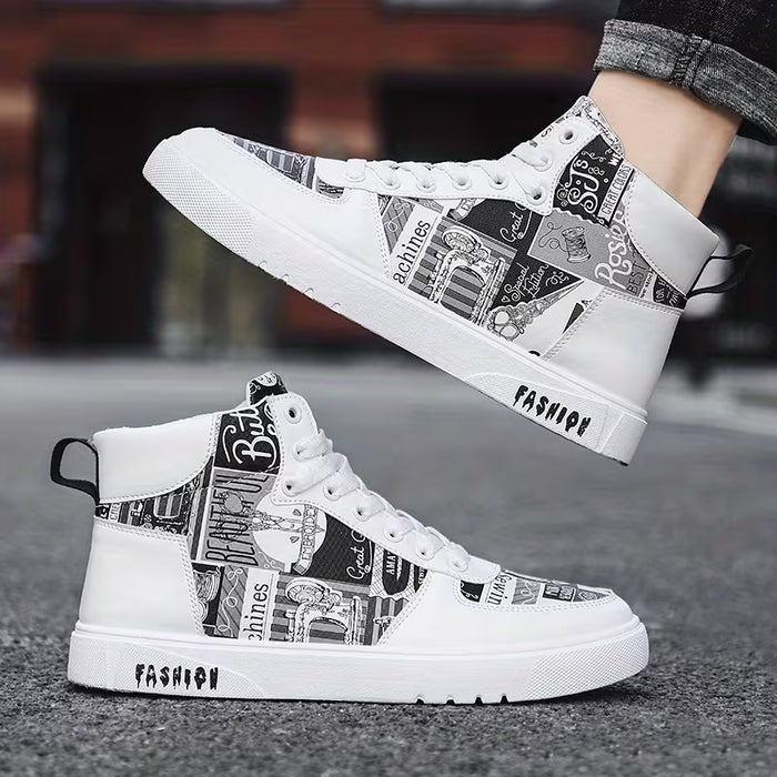 Zapatillas De Moda De Alta Calidad Para Hombre Con Cordones