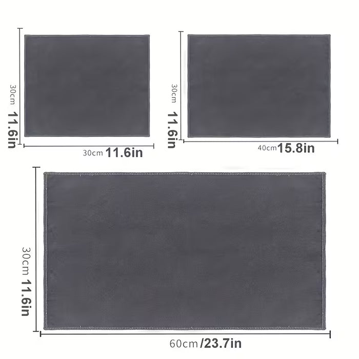 Toalla de Secado para Coche Súper Absorbente de Terciopelo de Doble Cara Multiusos 30*30CM