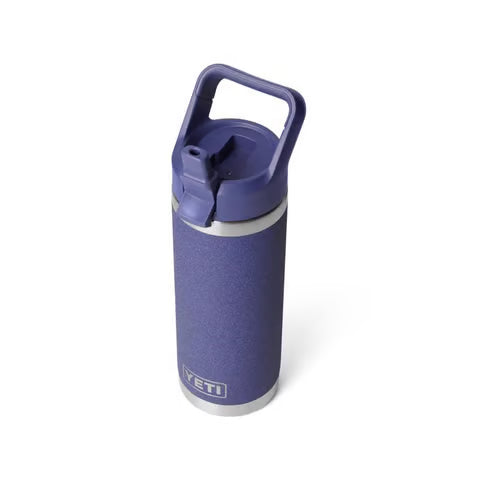 Botella YETI Rambler Moon Dust de 532 ml (18 oz) sin BPA con tapa de pajita.