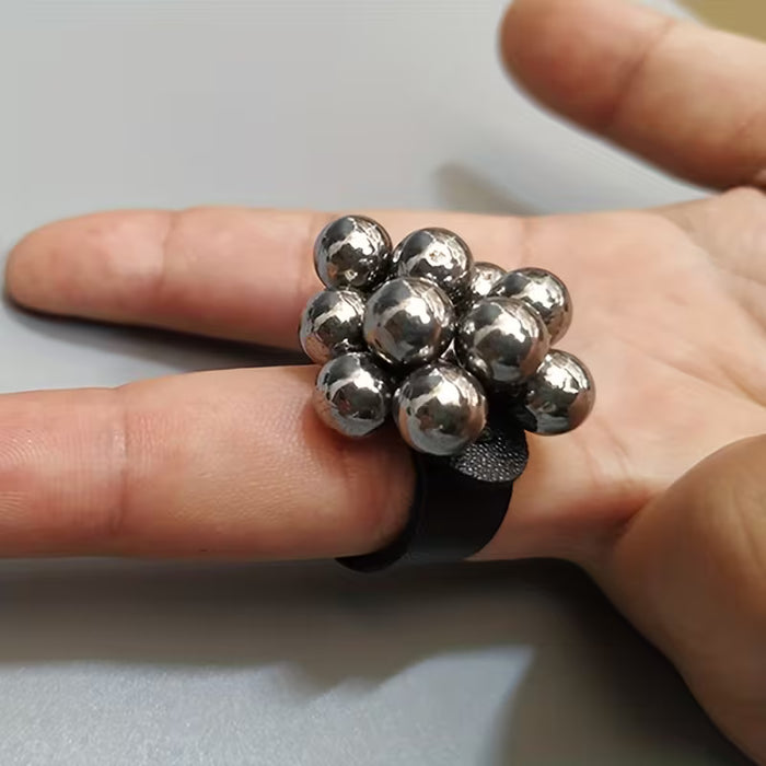 10pcs Microfibra Perlas De Acero Magnéticas Resistentes Al Desgaste
