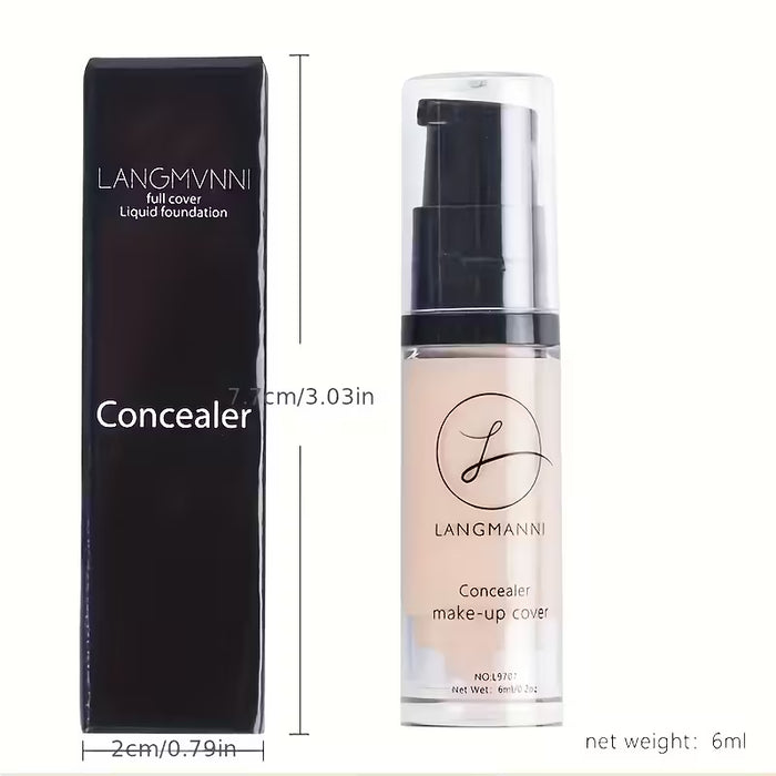 Corrector Facial: Cubre Manchas, Ojeras, Pliegues Nasolabiales y Aclara - Tono Beige Claro - Botella Pequeña