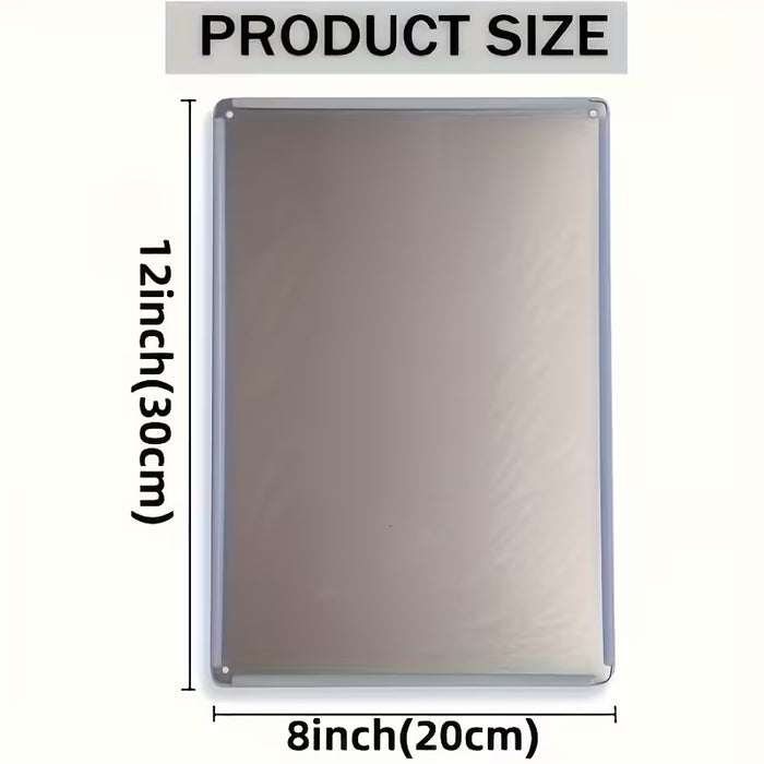 1pc Letrero de Metal Vintage con Reglas de Cocina Española - 8.0x12.0 pulgadas, Arte de Pared