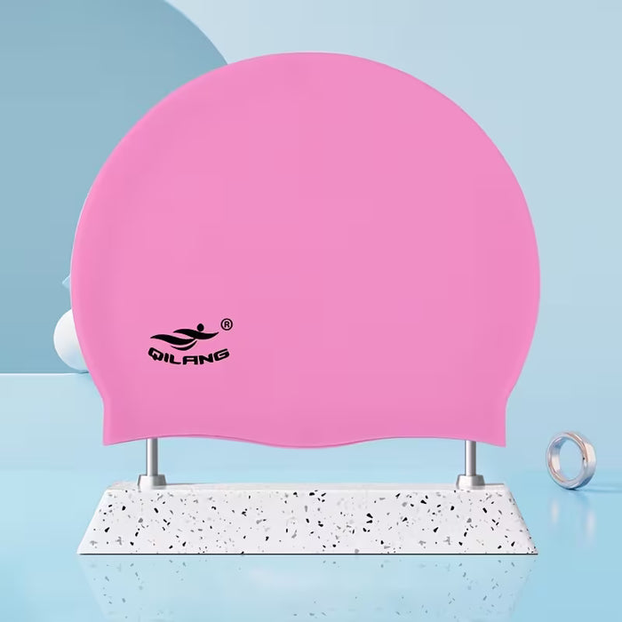 1 Gorro de Natación de Silicona Impermeables, Antideslizantes para Adultos