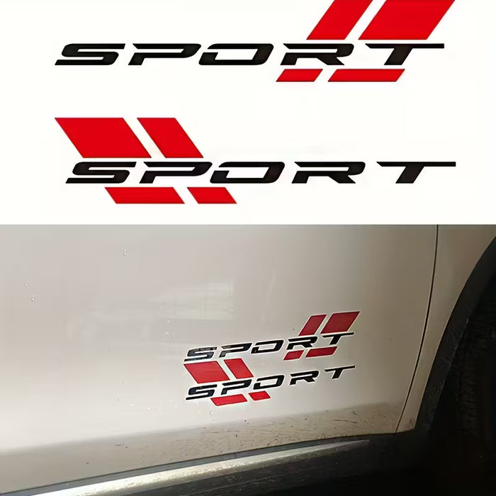 1 pieza de Calcomanía Deportiva para Coche - Añade Estilo a Tu Vehículo con estas Insignias de Maletero