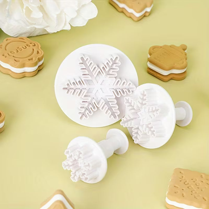 Cortador De Galletas Copo De Nieve Navideño - Herramienta De Repostería Para Decoración
