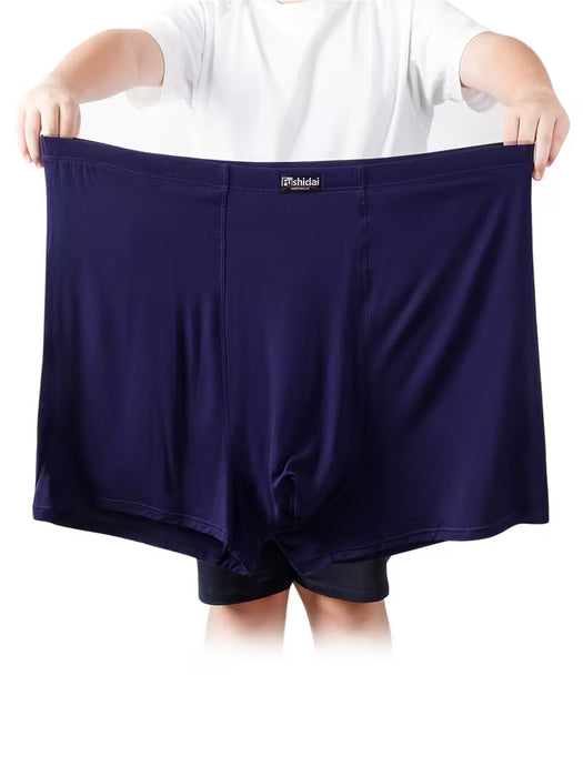 Pack de 3 Calzoncillos de Talla Grande para Hombres - Bóxer Holgado de Cintura Alta