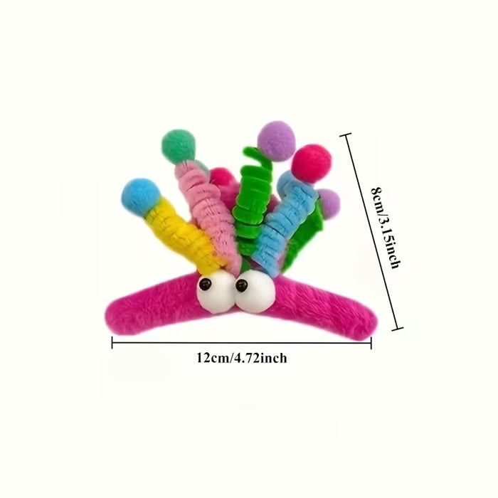 1pc Exquisito y Adorable Pasadore de Peluche Divertidos, Pasadores de Peluche Suave
