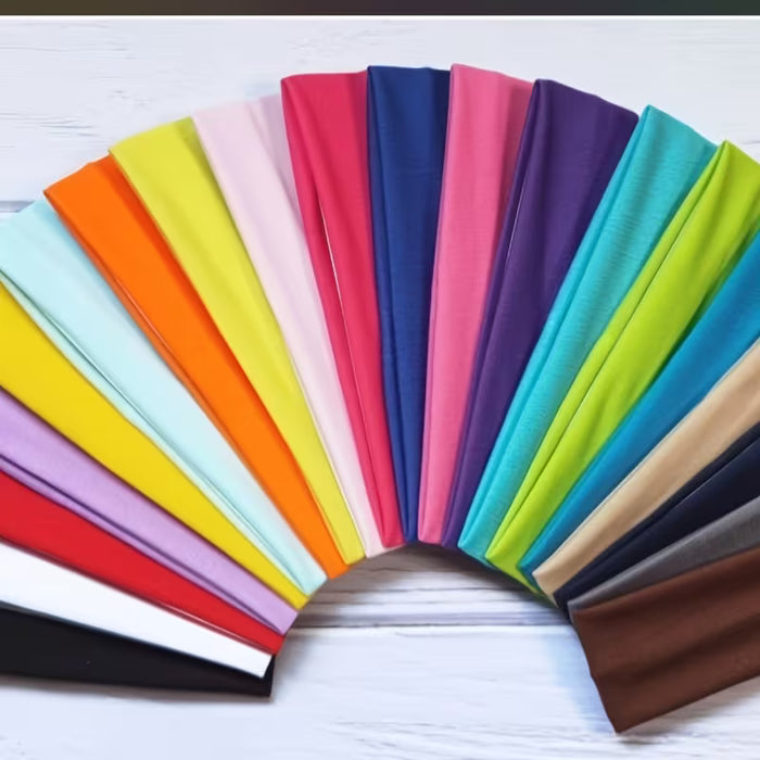 20 piezas de banda elástica de alta elasticidad de color aleatorio, banda para el cabello de yoga