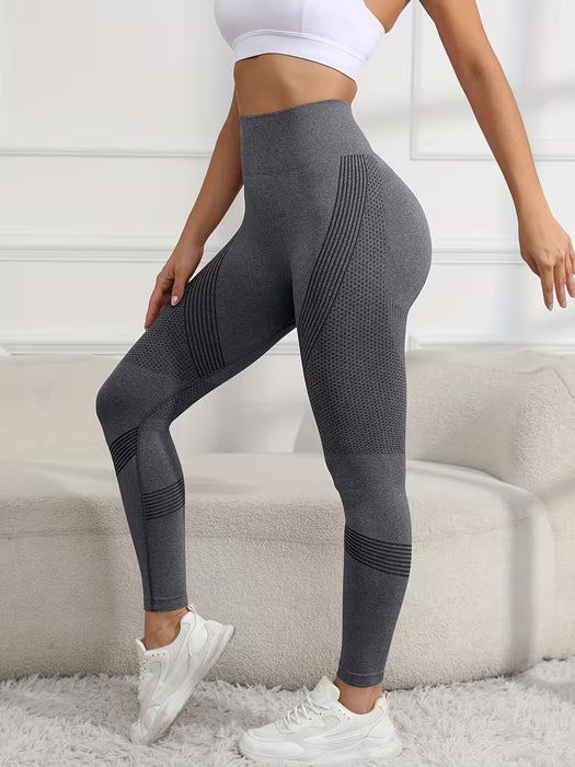 Leggings deportivos sin costuras para mujer, mallas elásticas de cintura alta