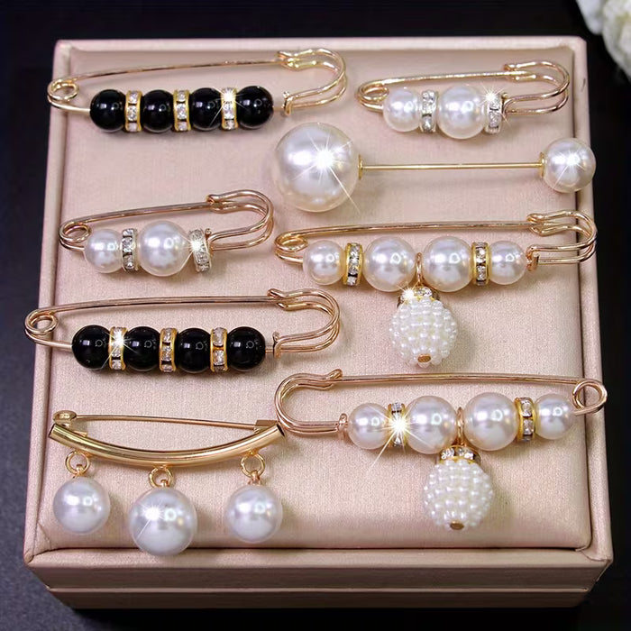 Conjunto de 8 broches para mujer, broche elegante para ajustar la cintura