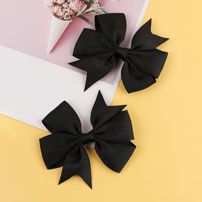 SHEIN 2 pinzas para el pelo de cocodrilo con lazos