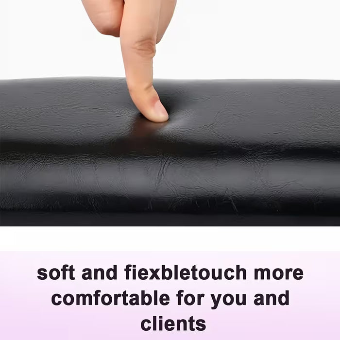 Cojín de mano para arte de uñas, soporte de uñas elevado, herramientas de uñas, rosado