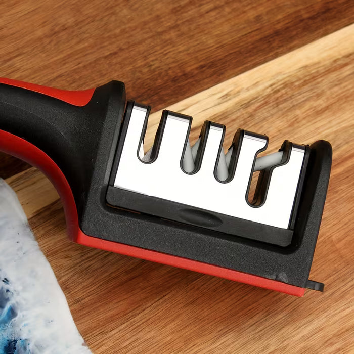 Afilador de Cuchillos Portátil para Exteriores con Afilado de Cerámica - Afilador Manual