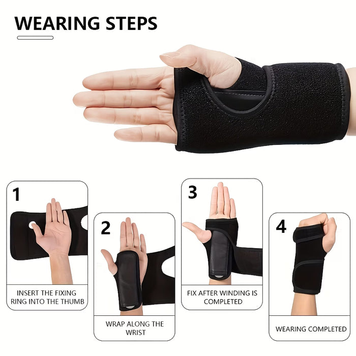 1pc Pulsera Deportiva de Acero para Adultos - Equipo Protector Desmontable y Transpirable