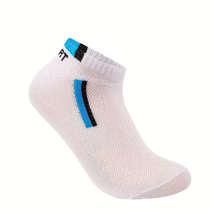 10 Pares de Calcetines Tobilleros de Malla Transpirable para Hombres, Absorbentes de Sudor