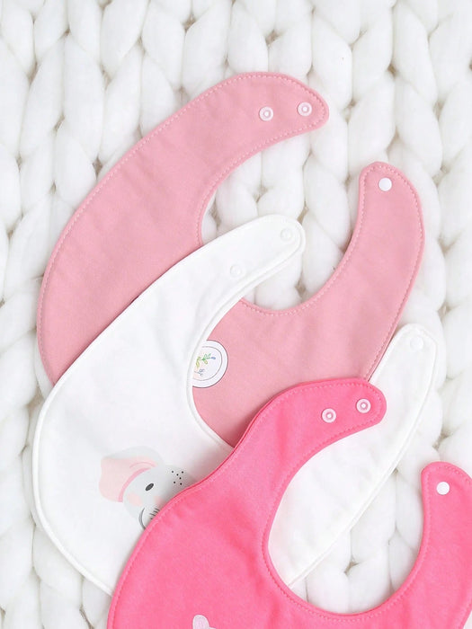 Baberos con estampado de animales lindos, paquete de 3 para bebés varones - Quierox - Tienda Online