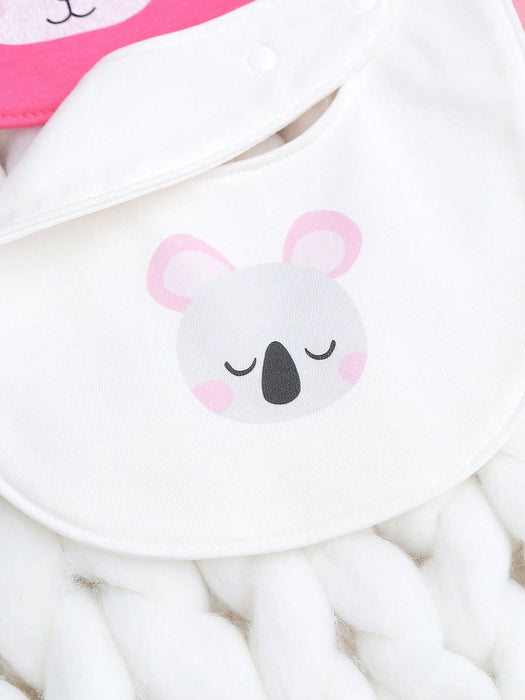 Baberos con estampado de animales lindos, paquete de 3 para bebés varones - Quierox - Tienda Online