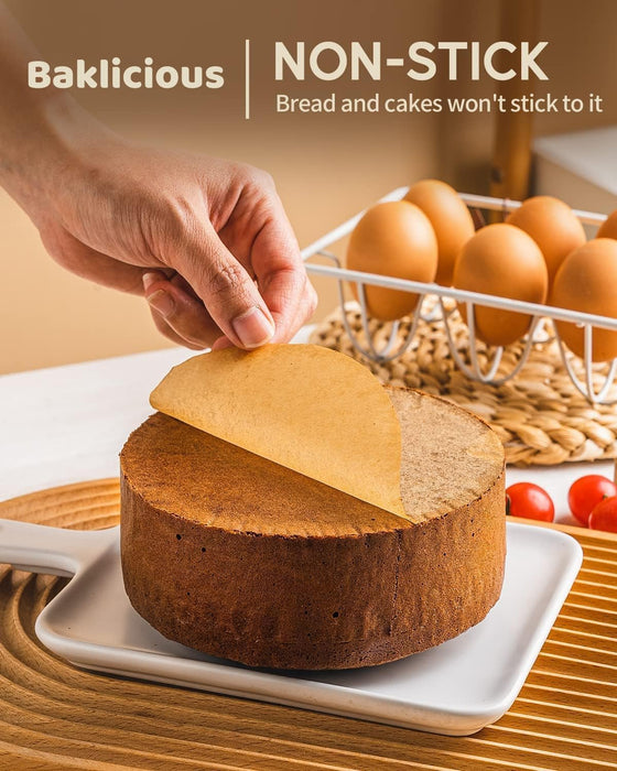 Baklicious 250 unidades de papel pergamino redondo antiadherente de 8 pulgadas - Quierox - Tienda Online