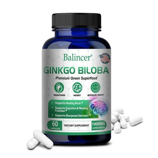 Balincer Extracto de Ginkgo Biloba 1000 mg, 60cápsulas - Sin gluten y sin OMG - Quierox - Tienda Online