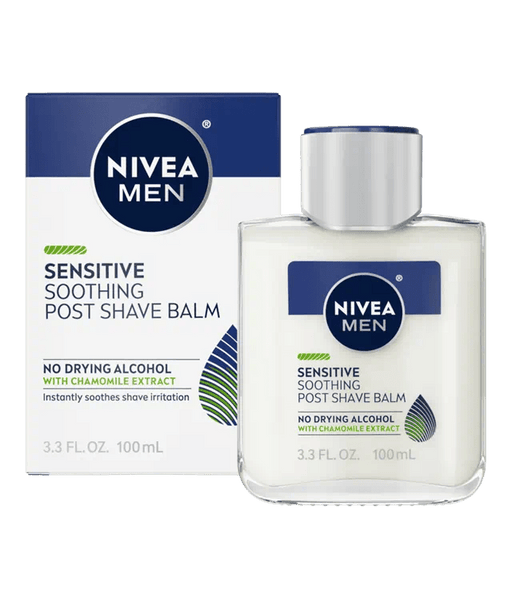 Bálsamo y aceite extra calmante para después del afeitado Nivea For Men Sensitive, 3.3 oz - Quierox - Tienda Online