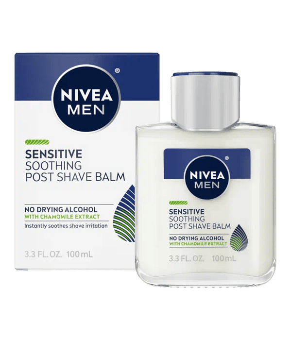 Bálsamo y aceite extra calmante para después del afeitado Nivea For Men Sensitive, 3.3 oz - Quierox - Tienda Online