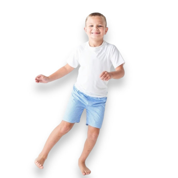 Bañador de cuadros vichy en azul aciano de Rugged Butts - Quierox - Tienda Online