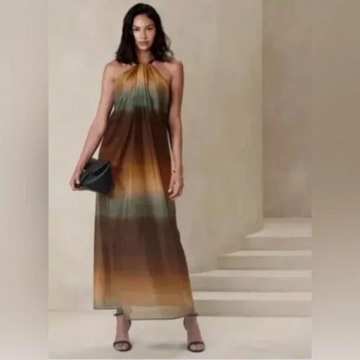 Banana Republic Vestido largo de organza - Quierox - Tienda Online