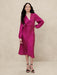 Banana Republic Vestido midi de corte recto y sedoso - Quierox - Tienda Online
