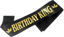 Banda de cumpleaños para hombre negra con letras doradas para cumpleaños - Quierox - Tienda Online