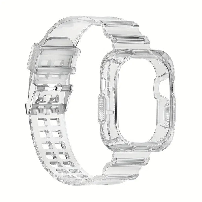 Banda de silicona transparente con funda integrada para Watch 45mm - 44mm - 42mm - Quierox - Tienda Online