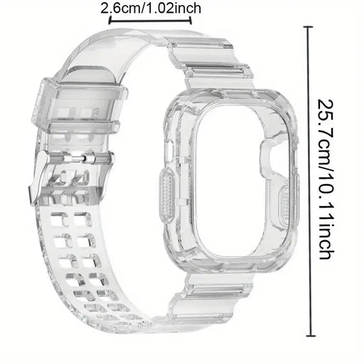 Banda de silicona transparente con funda integrada para Watch 45mm - 44mm - 42mm - Quierox - Tienda Online