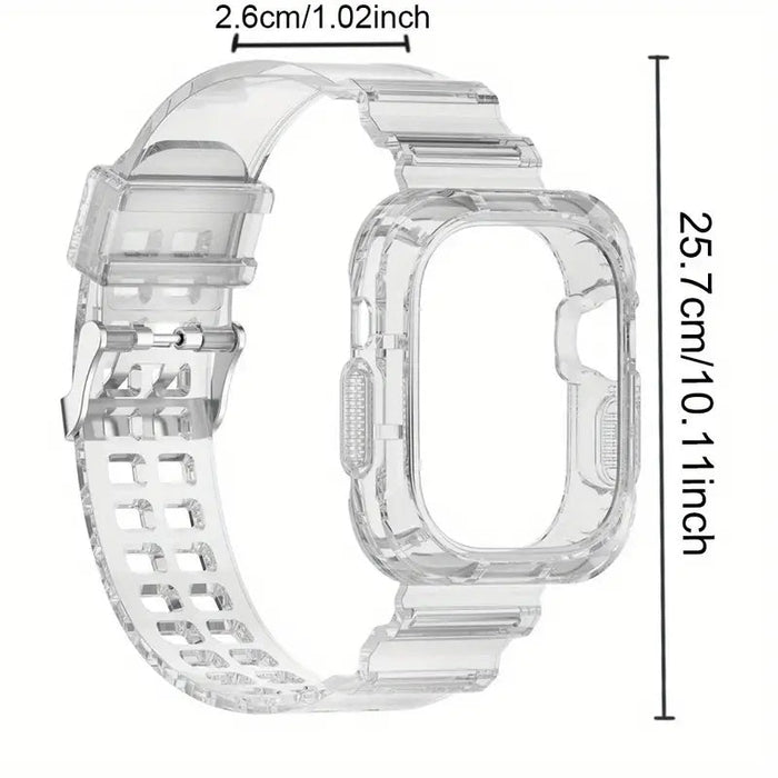 Banda de silicona transparente con funda integrada para Watch 45mm - 44mm - 42mm - Quierox - Tienda Online