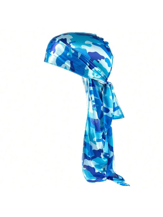 Bandana con estampado de turbante sedoso de camuflaje para hombre - Quierox - Tienda Online