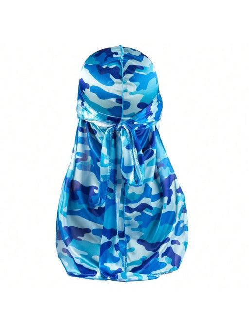 Bandana con estampado de turbante sedoso de camuflaje para hombre - Quierox - Tienda Online