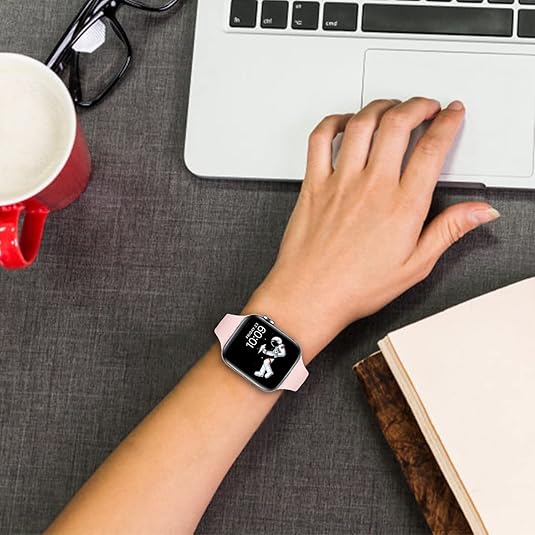 Bandas de silicona delgadas y estrechas compatibles con Apple Watch Ultra de 38/40/41/S10 - 42 mm - Quierox - Tienda Online