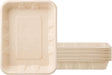 Bandejas de caña de azúcar marrón rectangulares de 30 oz sin tapa de 8.47 * 6.5 * 1.97 pulgadas - Quierox - Tienda Online