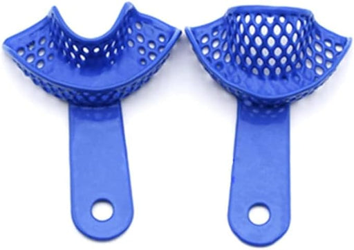 Bandejas de impresión dental de registro de mordeduras de acero pequeña superior + inferior - Quierox - Tienda Online