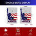 Banderas de jardín de la Estatua de la Libertad, letrero "Dios bendiga a América" de 30 x 45 cm - Quierox - Tienda Online
