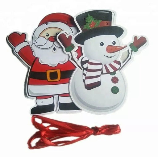 Banderines navideños con Papá Noel y muñeco de nieve - Quierox - Tienda Online