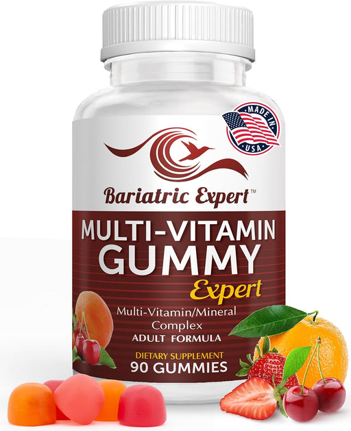 Bariatric Expert Gomitas multivitamínicas, Suplemento dietético de fusión rápida para adultos después de la manga gástrica y bypass - Quierox - Tienda Online